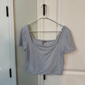 Blue Crop Top